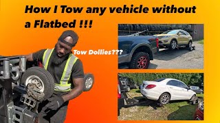 How to tow any AWD vehicle without a flatbed tow truck (using tow dollies)