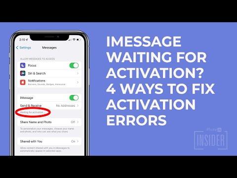 Imessage Waiting For Activation