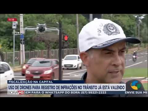 Detran utiliza drones para multar motoristas em Campo Grande/MS