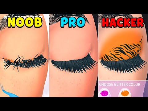 NOOB vs PRO vs HACKER - Lash Salon - YouTube