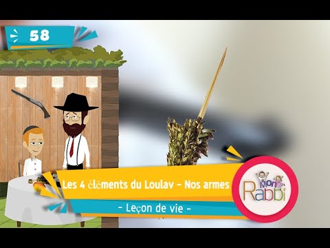 MonRabbi 58 -Les 4 éléments du Loulav - Nos armes - Leçon de vie