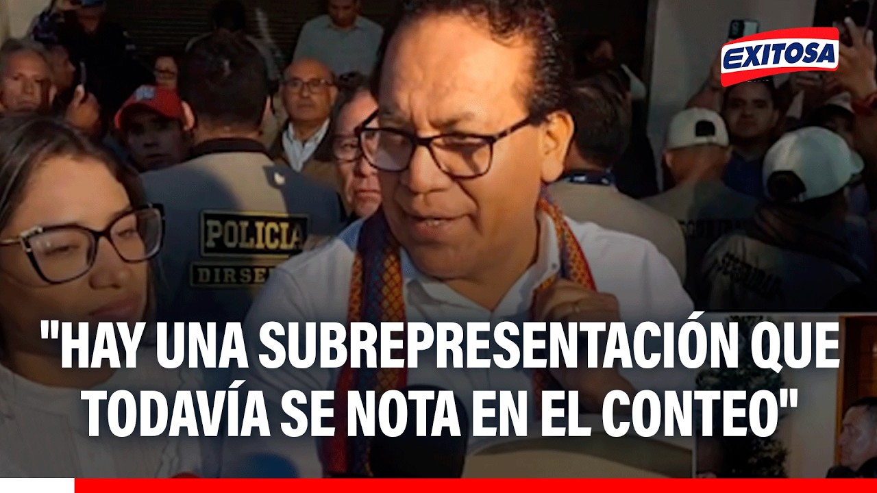 🔴🔵 Roberto Sánchez tras primeros resultados: Una "subrepresentación" se hará notar en el conteo