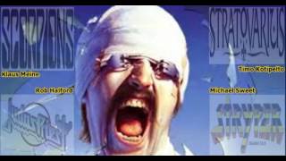 SCORPIONS &quot;long life forever&quot;...BLACKOUT con Klaus Meine,Timo Kotipelto,Rof Halford &amp; Michael Sweet