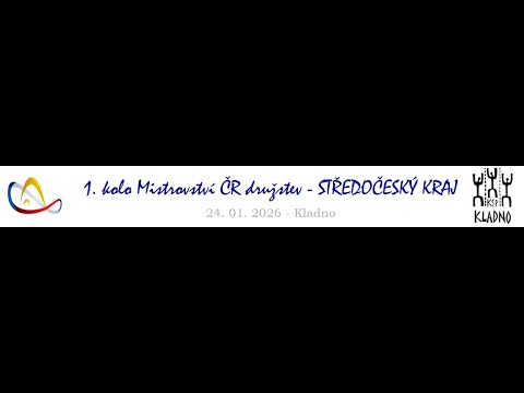 1. kolo MČR družstev 2025 - Středočeský kraj