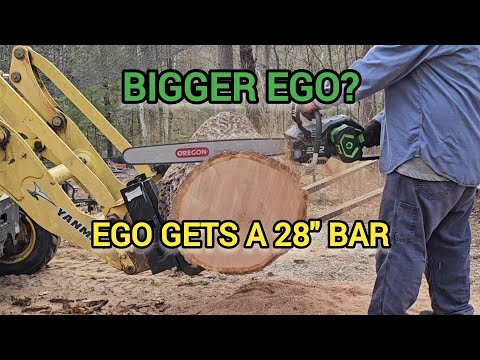 Ego CSX5000 rocks a 28" bar and chain - another cordless chainsaw breakthrough!