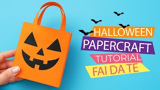 DIY Halloween Paper Baskets: How to make a paper bag in Minutes!