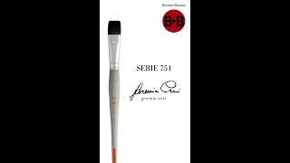 BORCIANI E BONAZZI GEREMIA CERRI FLACHPINSEL HIDRO SYNTHETIKFASERN KURZER STIEL SERIE 751