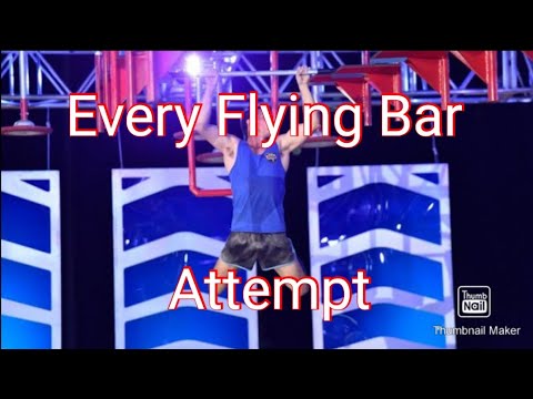 Every Flying Bar Attempt in American Ninja Warrior (2013 - 2018)