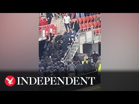 AZ Alkmaar fans invade West Ham’s family stand