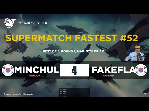 STARCRAFT FASTEST COREANO GOSU 🇰🇷 MINCHUL vs FAKEFLASH ROUND 4