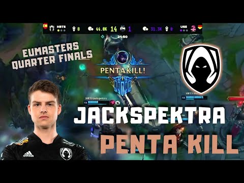 Jackspektra Penta Kill Aphelios on EUMasters Quarter Finals - HRTS vs USE