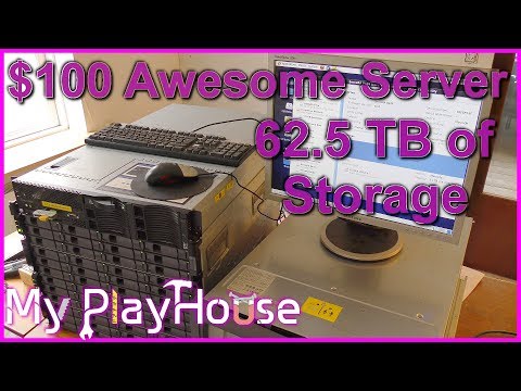 62.5 TERABYTES of External Storage on $100 Awesome Server - 555