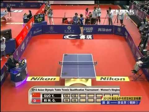 2012 Asian Olympic Qualification: GUO Yue - RI Mi Gyong [Full Match/Chinese]