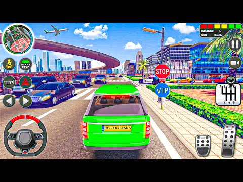 Ultimate City Car Driving Simulator 2021 - Prado New Grean Car Game Video - Android IOS Gameplay