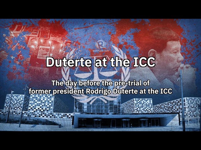 Duterte told ICC to come get him. Today, he is on pre-trial.