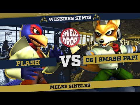 CG | Smash Papi (Fox) vs Flash (Falco) - Melee Singles Winners Semis - Shield Drop