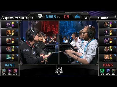 S4 Worlds Group Stage NWS vs C9  (Group D) TIEBREAKER Highlights