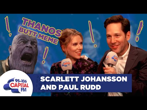 Paul Rudd Explains The Ant-Man-Thanos Butt Meme To Scarlett Johansson 🐜 | FULL INTERVIEW | Capital