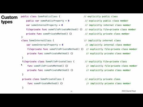 The Swift Programming Language Book: Access Control - The Video Version
