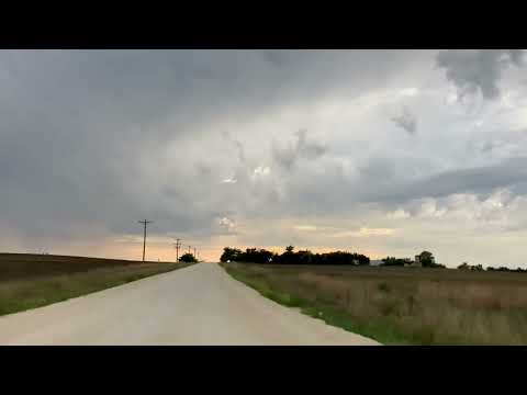 Driving in the country near Hays, Kansas