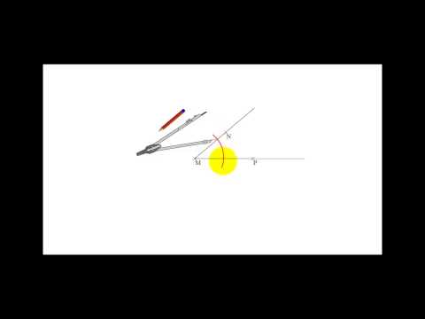 comment construire la bissectrice d'un angle