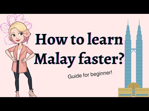✨Learn Malay in 30 days! How to learn Malay faster | Guide to study new language for beginner