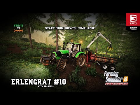 Heading For The Hills/New Land/Winter Logging/Erlengrat/Season's/#10/FS19 4K Timelapse