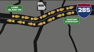 Atlanta road work| I-285 impact near GA-400