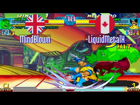 FT5 @mvsc: MindBlown (GB) vs -LiquidMetalX (CA) [Marvel vs Capcom Fightcade] Oct 21