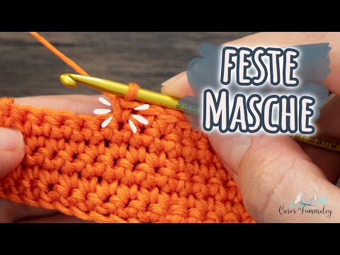 Single crochet stitches in rows - Learn to crochet for beginners