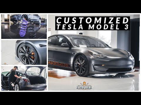 Custom Tesla Model 3 - XPEL Stealth PPF Film, D2 Lowering Springs, and TSW Wheels