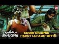 Soori S Epic Parotta Eating Challenge Vennila Kabadi Kuzhu Comedy Vishnu Vishal Sun NXT