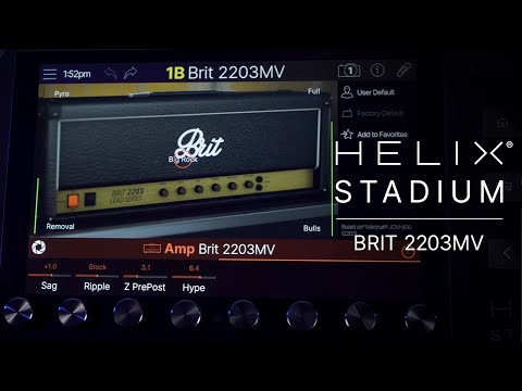 Line 6 Helix Stadium | Stadium Tour | Sound Sample | Brit 2203MV