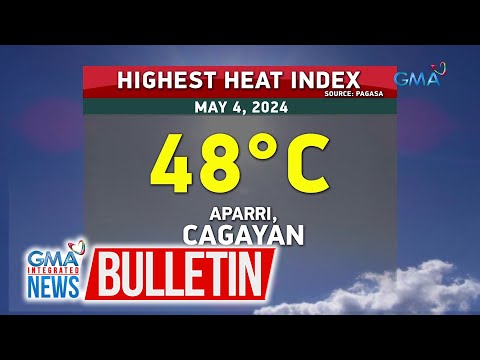 Umabot sa 48C ang pinaka mainit na heat index sa bansa, ngayong araw GMA Integrated News Bulletin