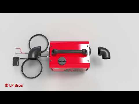 LF Bros N3 portable diesel heater installation #dieselheater #lfbros #chinesefactory #heater