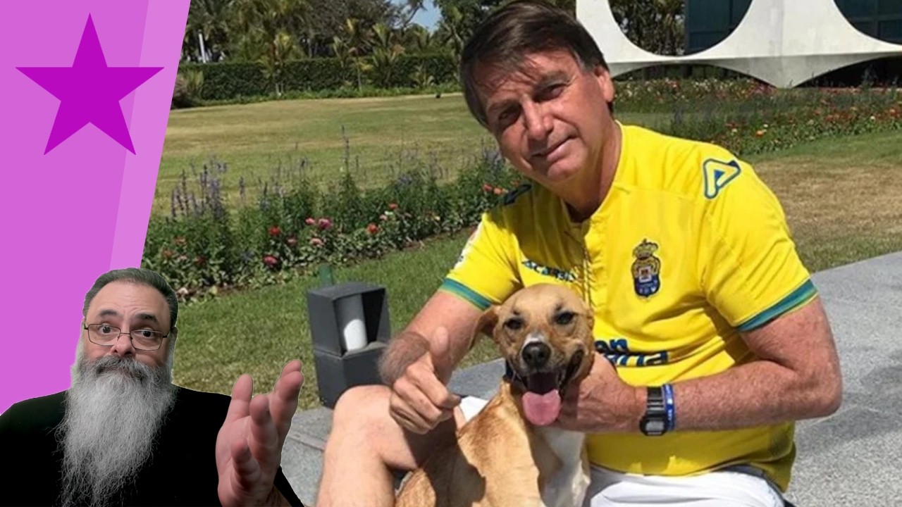 CACHORRO CARAMELO do BOLSONARO percebe a INJUSTIÇA e ATACAM GUARDAS INÚTEIS colocados por MORAES