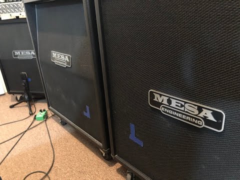 Mesa Boogie Rectifier Cab test. 4x12 OS standard & straight vs. 2x12 Vert. Mesa Dual Racktifier.