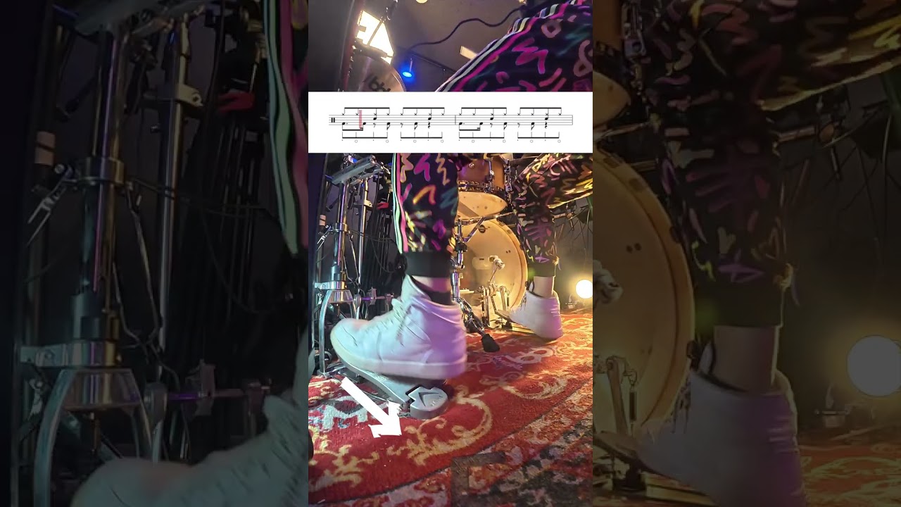 Foot plash Exercise🥁#drums #lesson #drummer #drumlife #music