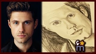Drawing Aaron Tveit (Speed Drawing)