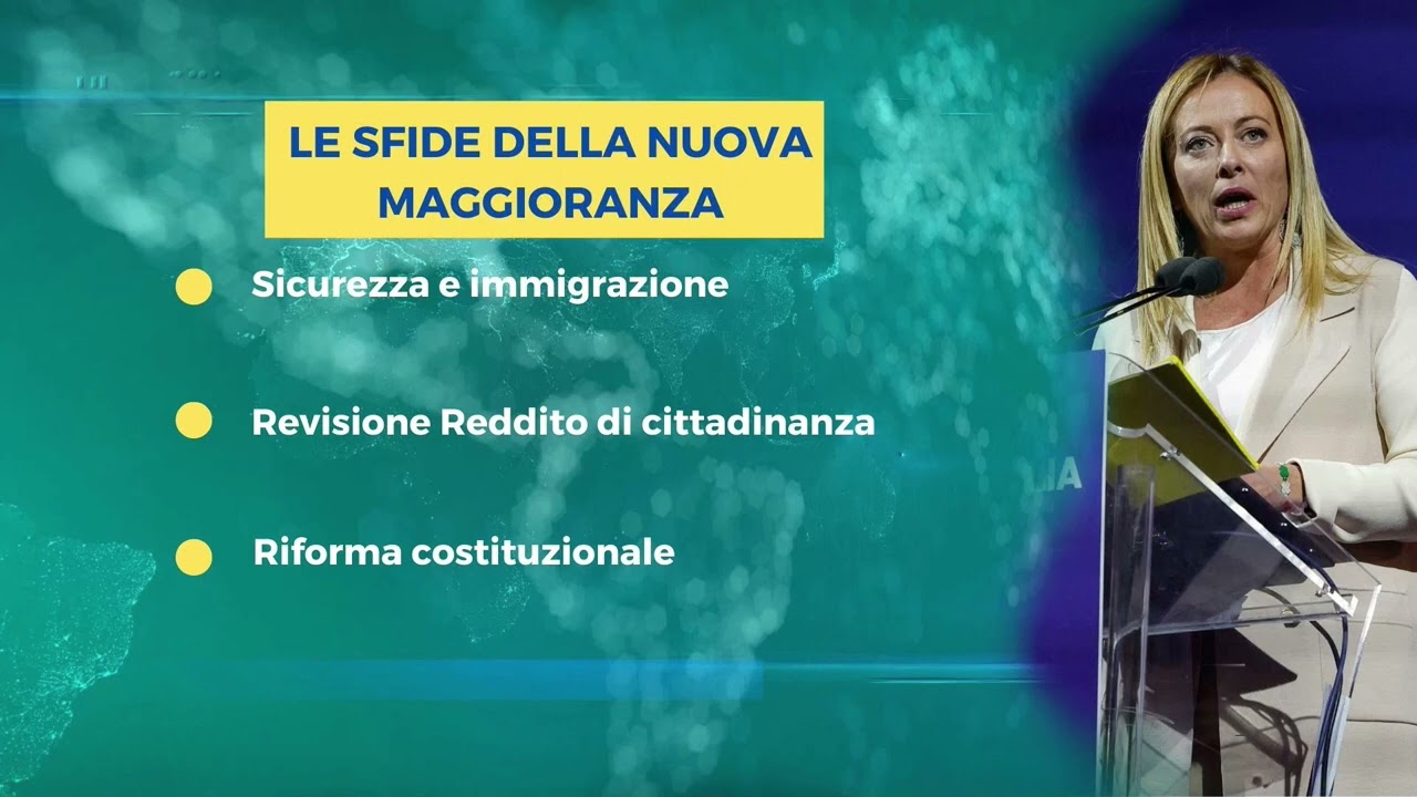 Il nuovo governo, prime sfide per Meloni