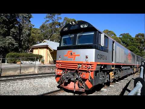 SCT Logistics 6MP9 bringing its wagons in two parts over the Adelaide Hills, South Australia 9/04/22