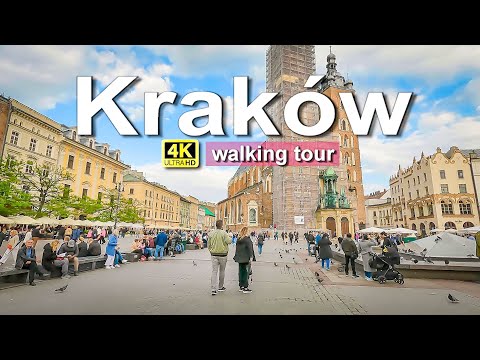 Kraków Poland 🇵🇱 4K Walking Tour | Old Town, Wawel Castle & the Fire-Breathing Dragon 🐉✨