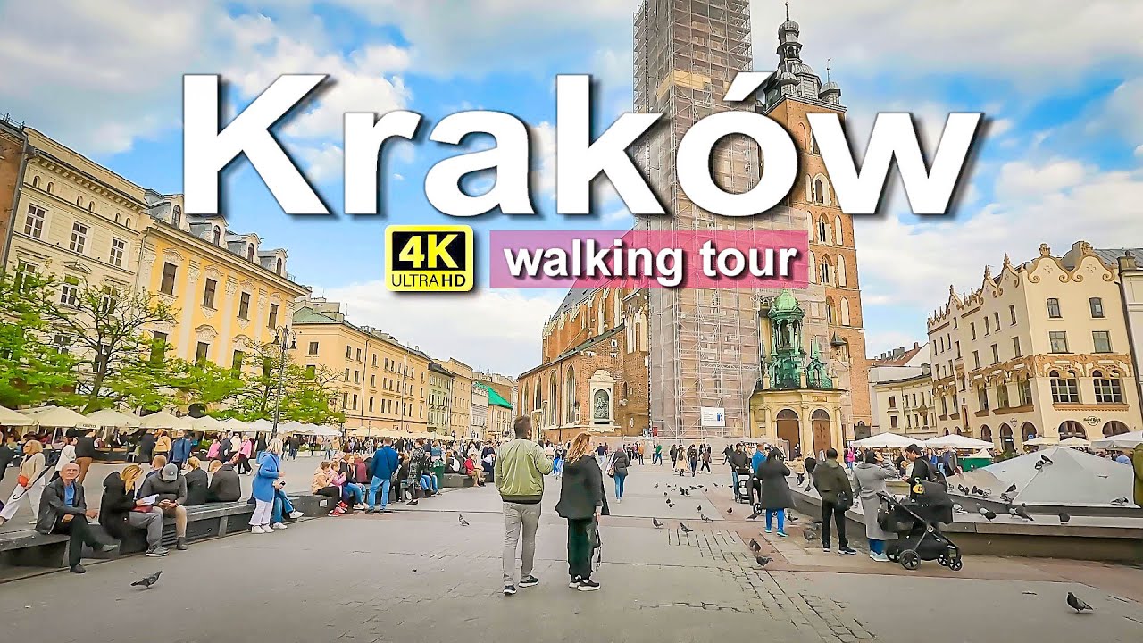 Kraków Poland 🇵🇱 4K Walking Tour | Old Town, Wawel Castle & the Fire-Breathing Dragon 🐉✨
