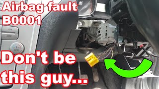 Ford Mondeo 2010 Airbag Light ON... Fault finding and repair.