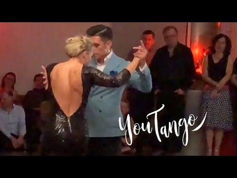  Sara Grdan  and  Ivan Terrazas  are  dancing  to  the  tango  "  el panuelito  "  by  Osvaldo Pugliese  in  2019