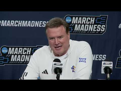 Kansas First Round Postgame Press Conference - 2025 NCAA Tournament