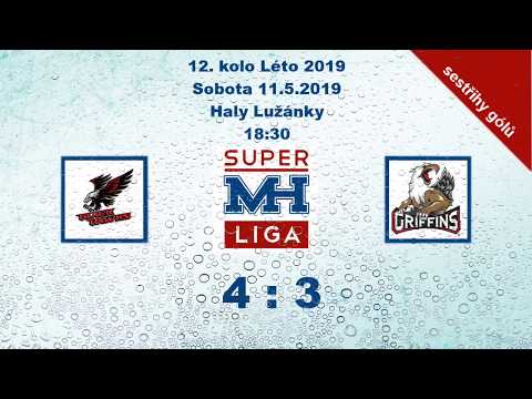 MH Superliga (12. kolo Léto 2019) Blackhawks vs. Griffins 4:3 - sestřihy gólů