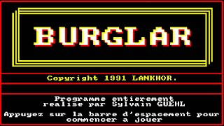 [Amstrad CPC] Burglar - Longplay