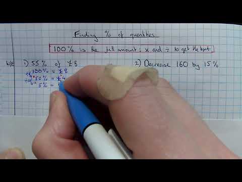 Lesson 43 finding percentages of amounts