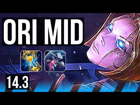 ORI vs ZED (MID) | 13/1/9, 8 solo kills, Legendary | KR Master | 14.3